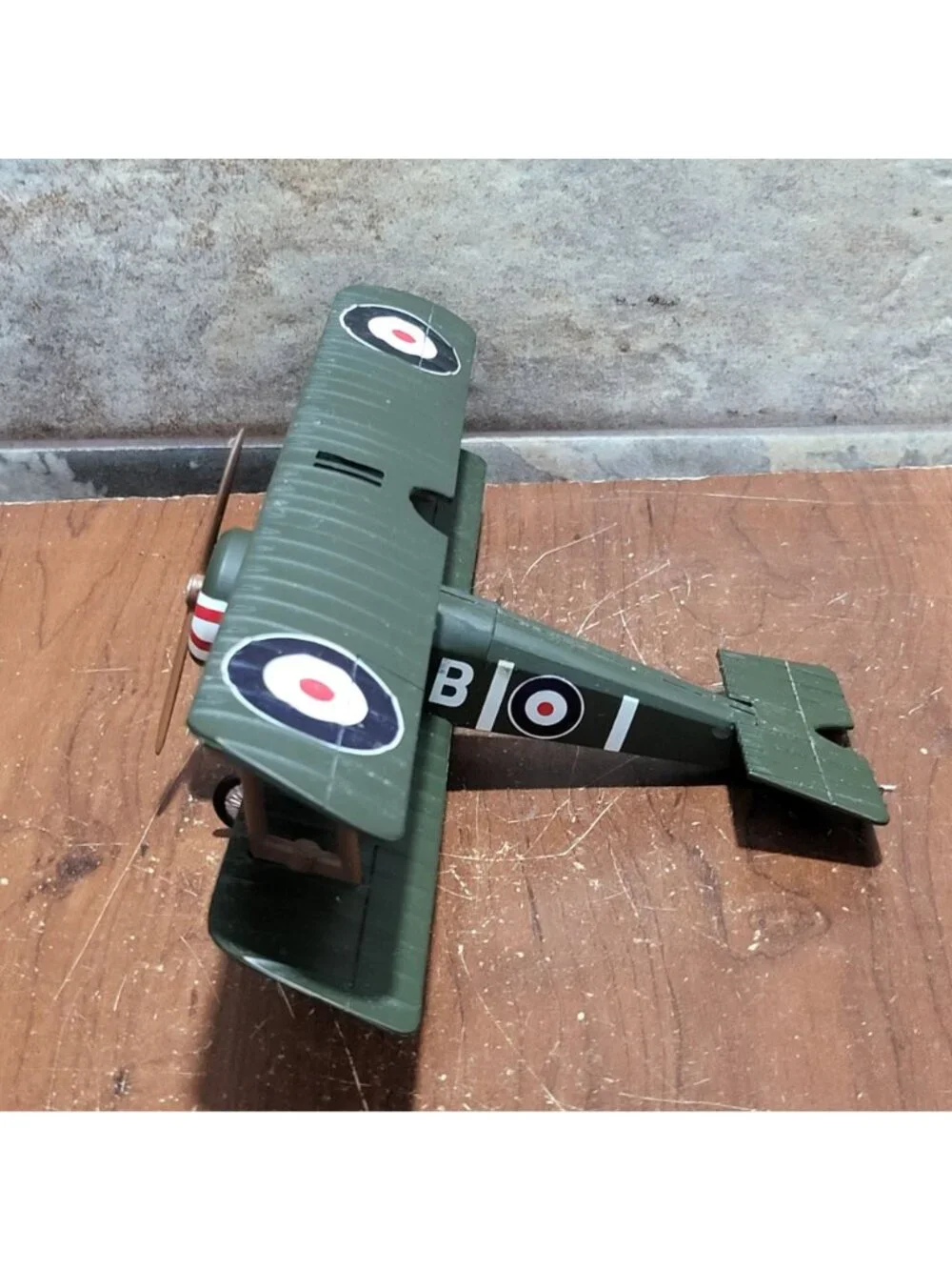 Assembled Airplane Model Kit InAir E Z Sopwith Camel F1 Missing Display Stand